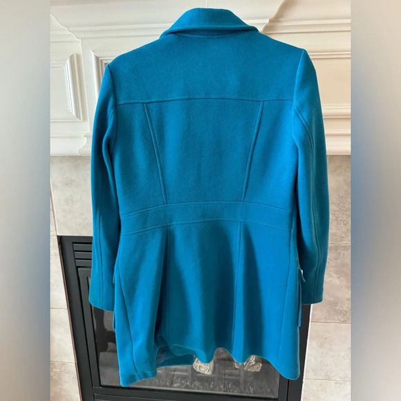 INC International Concepts Women's Coat Teal Full Zip Jacket Half Length Medium - Picture 2 of 8